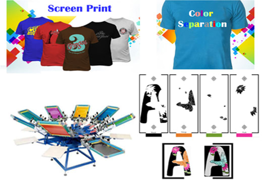 do color separation for screen printing