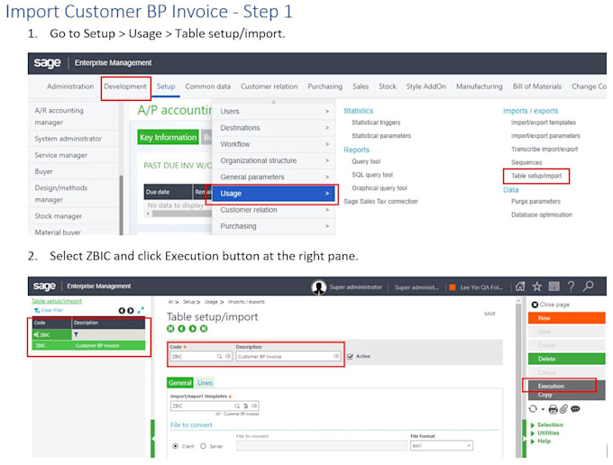 create a user manual for your software or application