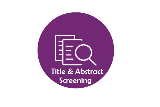 Do title and abstract screening for systematic review search results by ...