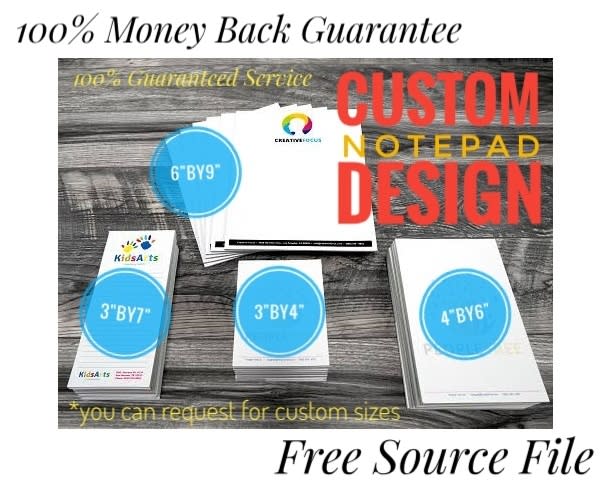 Design custom notepad sticky notes by Delsaavedra | Fiverr