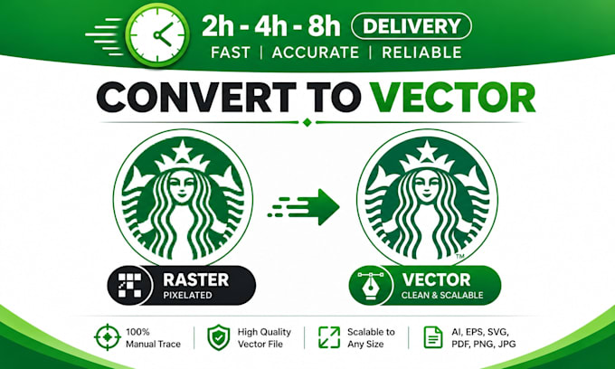 vectorize logo, vector tracing, redraw, convert image to vector