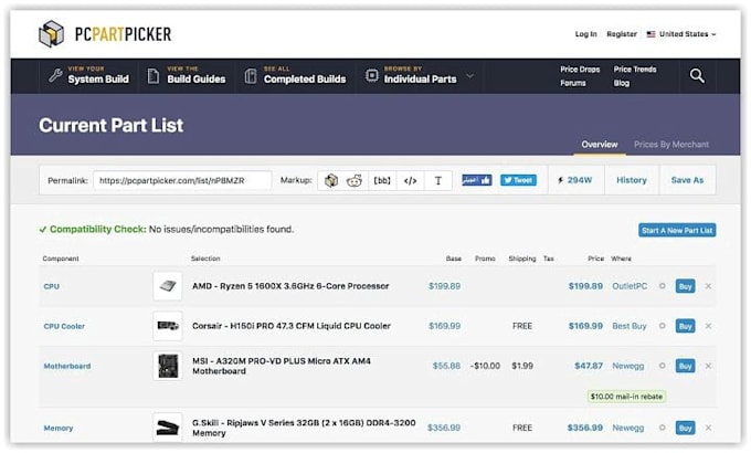 Mitu builder на пк. Pcpartpicker. Pc part picker. Как развить свой телеграмм канал. Pc part picker.