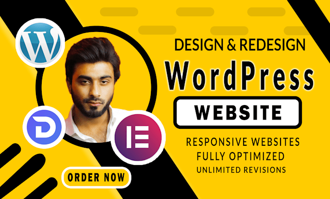 create and design wordpress website, wordpress landing page, business website