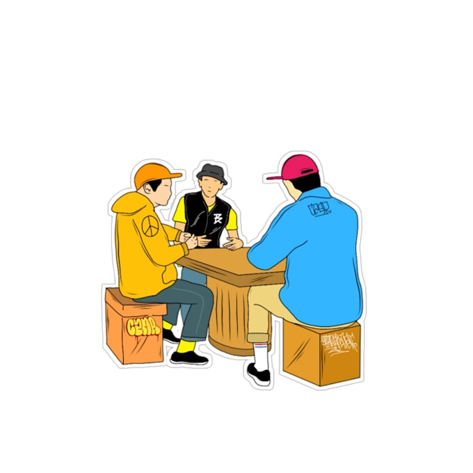 open a custom sticker service