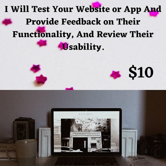 test your website or app and provide feedback