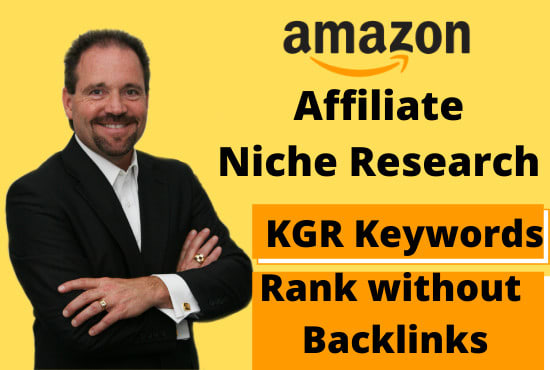 do amazon affiliate niche research using kgr keywords