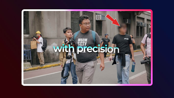 blur moving objects in your video