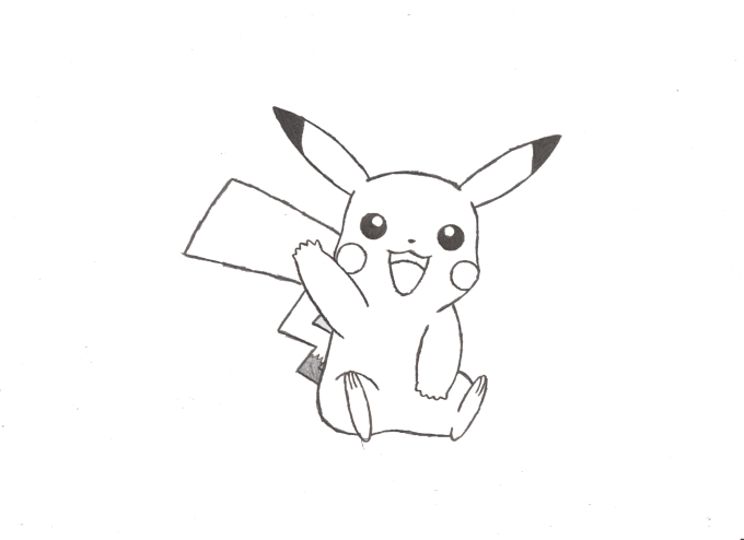 Draw a black and white pokemon for you by Trex021 | Fiverr