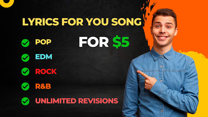 write lyrics for your song