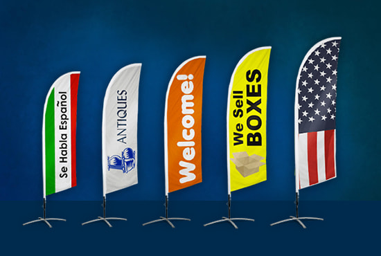 design teardrop flag, feather flag, flutter flag, garden flag