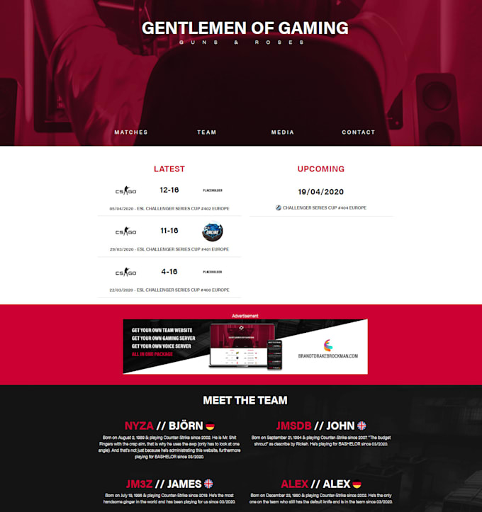 Create your static website with html and css by Nyza1337 | Fiverr