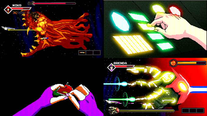 make a 32 bits video game music video