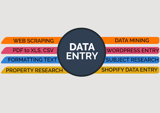 data entry and convert PDF to CSV and xlsx scraping,research
