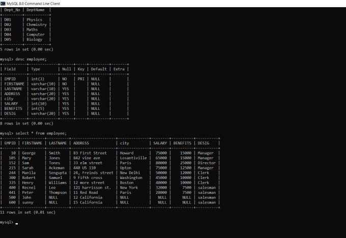 Write Mysql Queries In Mysql Or Notepad Can Create Csv File By 0203