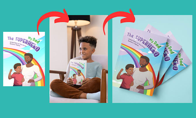 create 3d mockup design of your children book covers