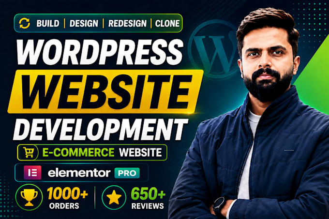 build, design, redesign and clone wordpress website, wordpress ecommerce website