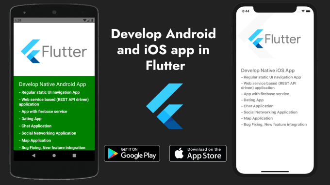 Hire a freelancer to develop android and ios apps in flutter