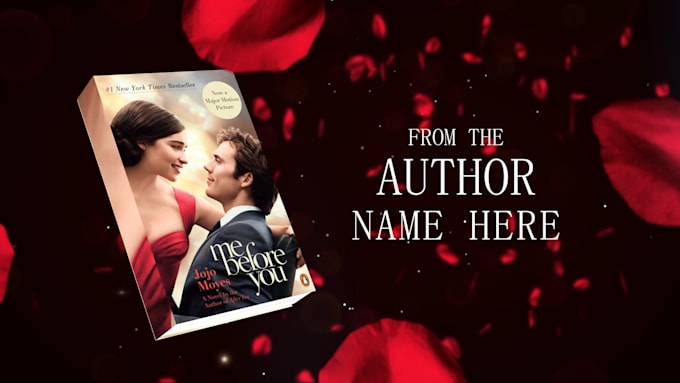 make cinematic book trailer or romance book promo video