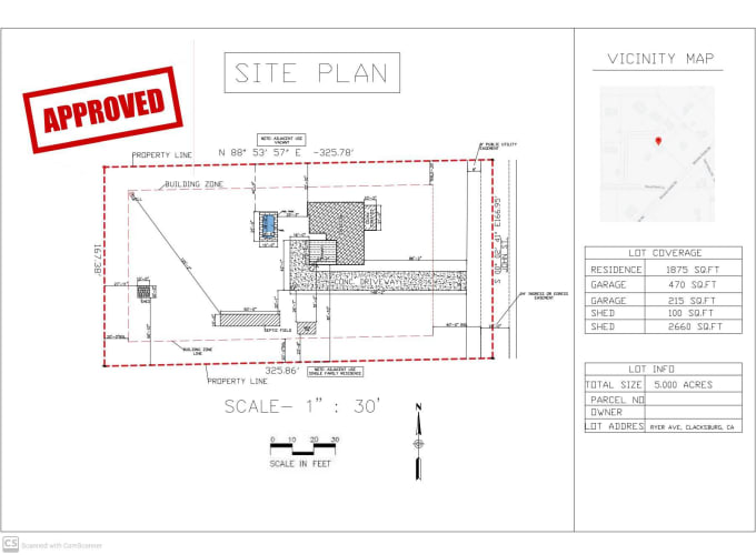 Hire a freelancer to make site plan, plot plan of your property for city permit very fast