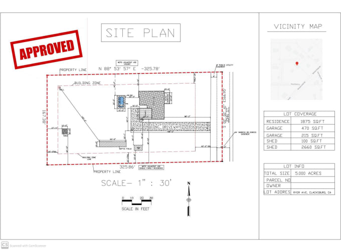 Hire a freelancer to make site plan, plot plan of your property for