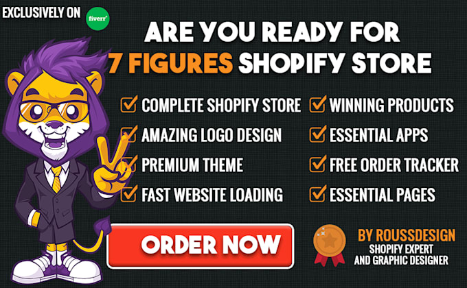 create a 7 figures shopify branded store