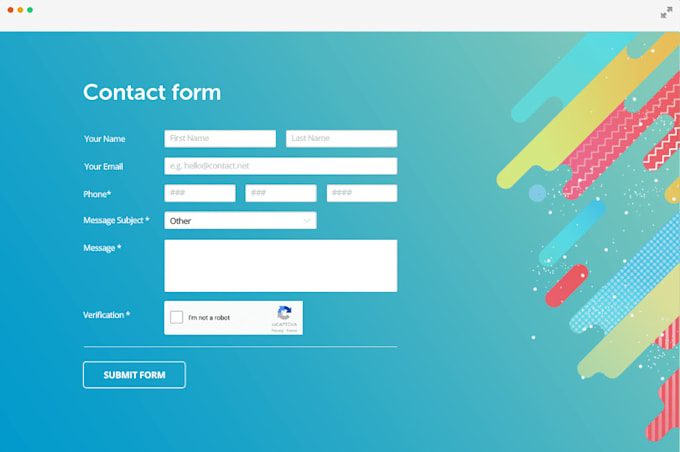 make login, registration and survey forms with email script