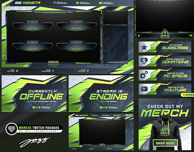 customize your twitch,mixer,youtube streaming channel