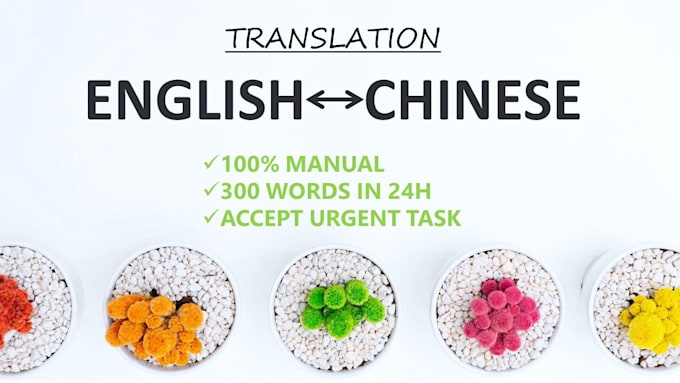Translate English And Chinese In 24h By Theresa Yh