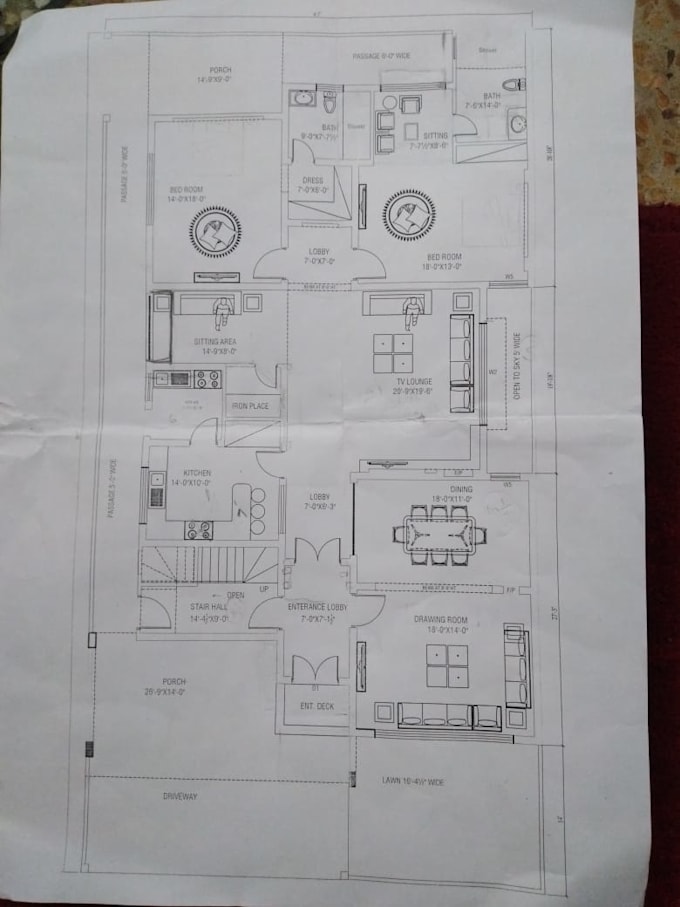 provide 2d architecture drawings