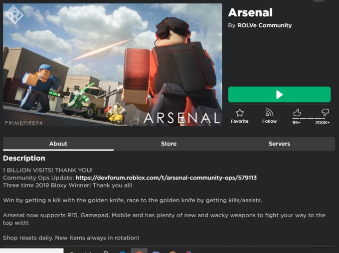 Help Train You In Arsenal By Ashtyniman Fiverr - roblox arsenal item shop today