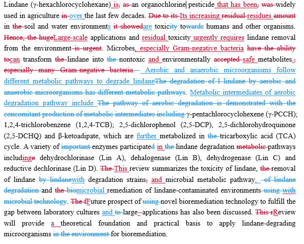 proofread, edit and rewrite scientific content