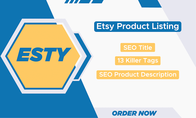 create SEO etsy listing with title description and 13 tags