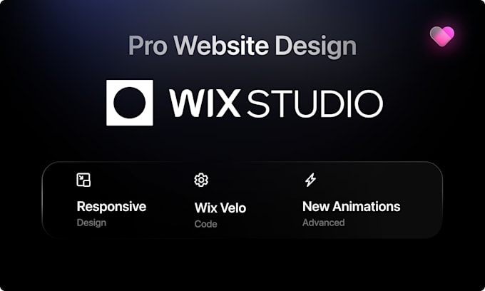 design or redesign responsive wix studio or editor x website