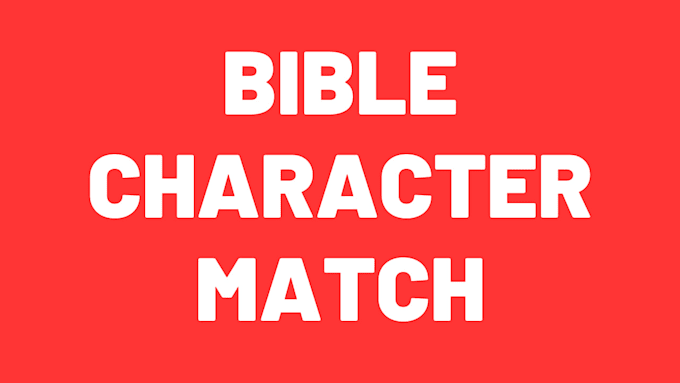 prophesy your bible character match