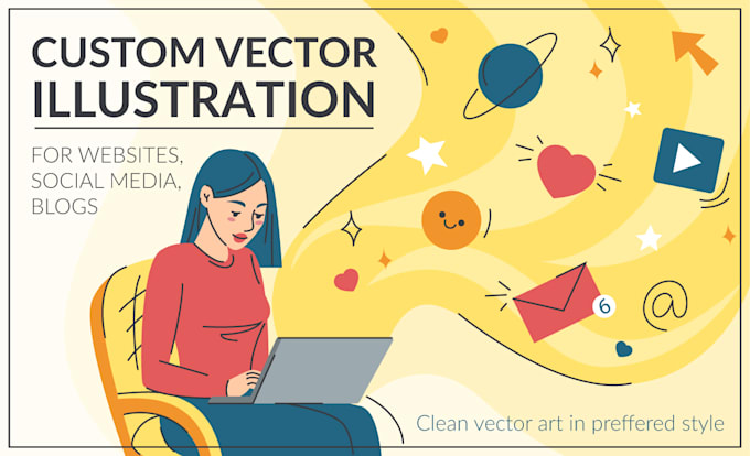 create custom vector illustrations for websites and brands