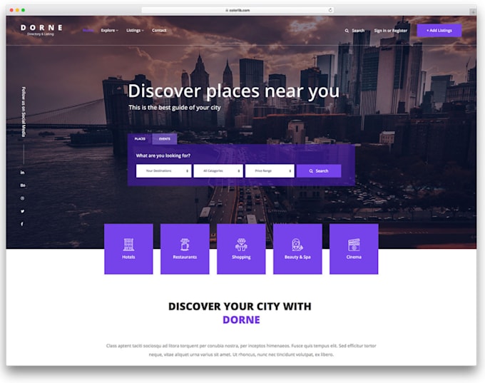 create directory website like yelp