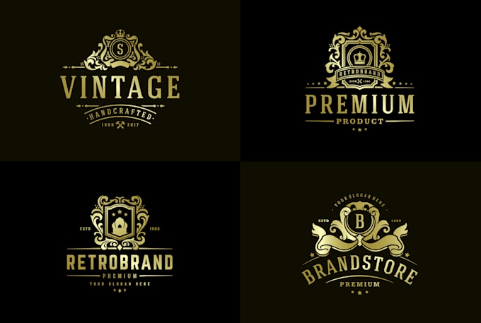 design 2 luxury vintage logo