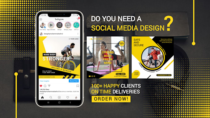 design amazing facebook or instagram post, flyer, banner ad