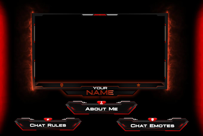 Create animated twitch overlays screens alerts panels and more by Zeegy ...