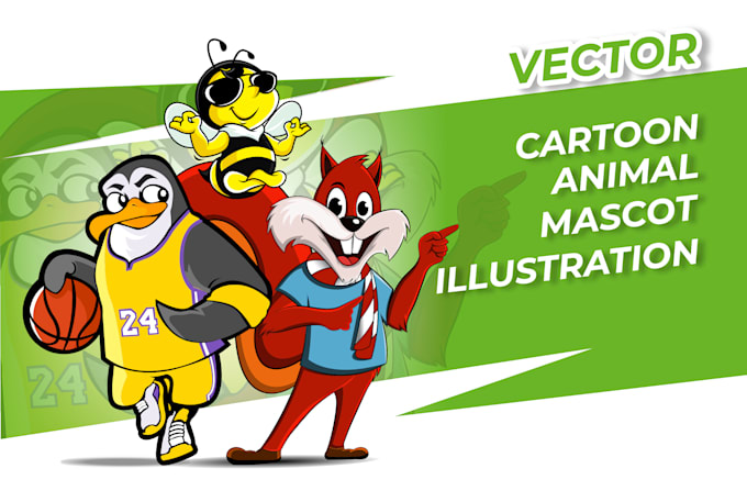 create character mascot animal, character mascot logo design