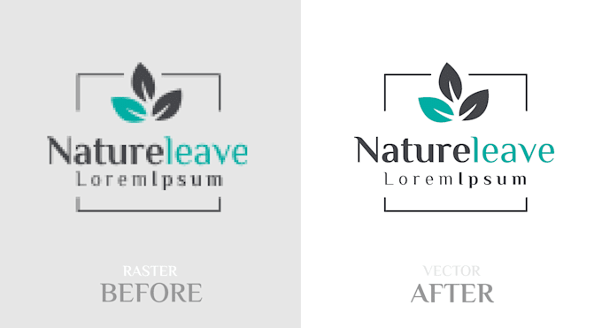 convert raster to vector logo with transparent background