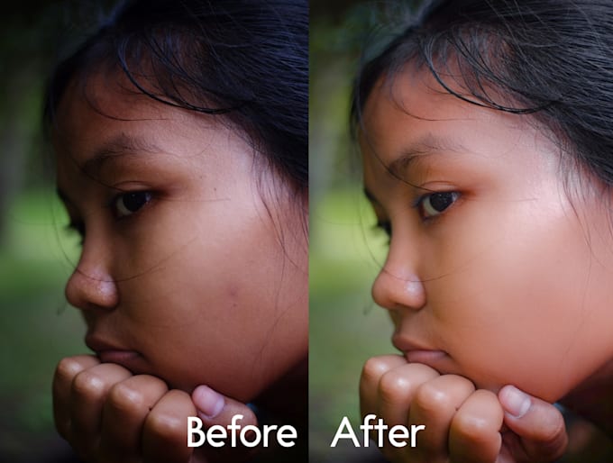 do retouch and make skinfiner for your photo