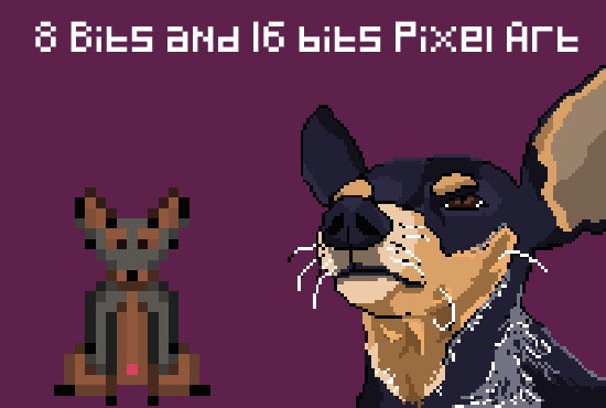do any 8 bit or 16 bits pixel art design