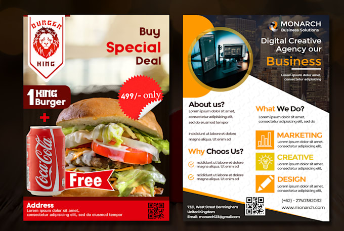 do poster design business flyer design