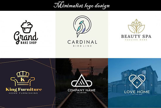 design modern minimalist and custom logo