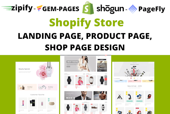 do ecommerce website with shogun pagefly zipify replo or gempages page builder