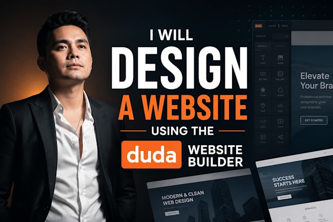 build and design a website using the duda website builder