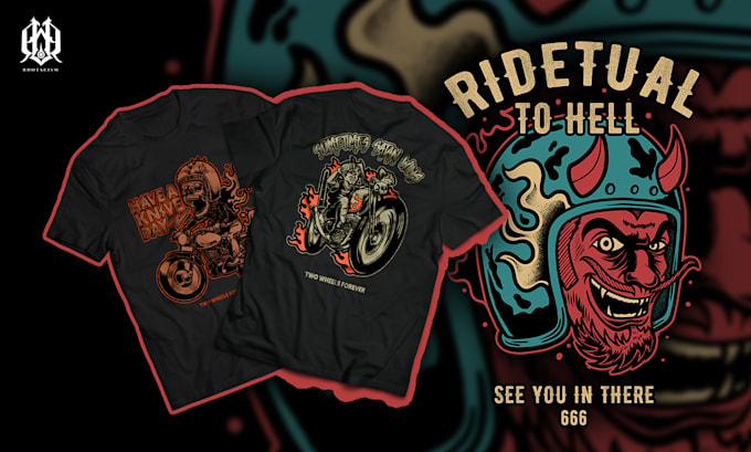 create artwork and logo for motorcycles and automotive