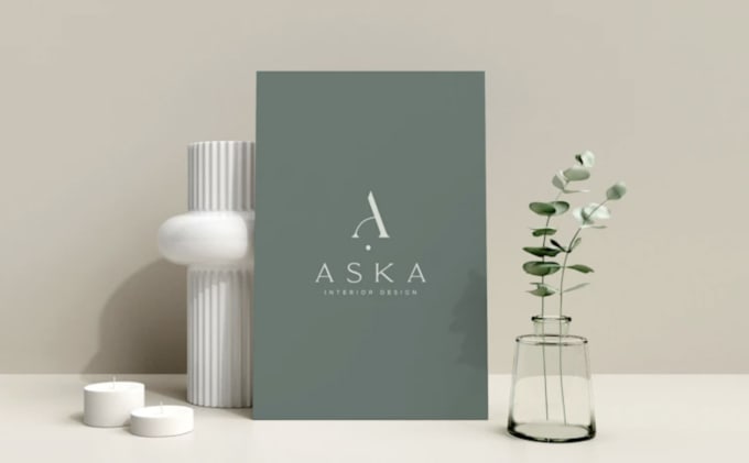 create a modern minimalist logo design and do branding for you