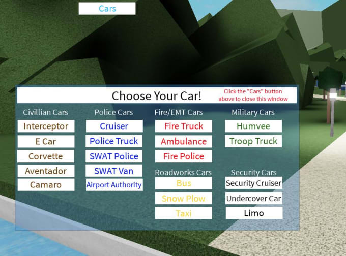 Add A Car Spawner To Your Roblox Game By Gaming Universe Fiverr - roblox games with trucks in them